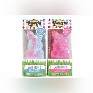 Peeps Bath Bomb Set - Cotton Candy Marshmallow and Strawberry Marshmallow